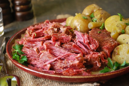 Homemade Corned Beef via Relishing It