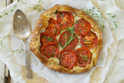Tomato Galette with Herbs and Fresh Mozzarella | Relishing It