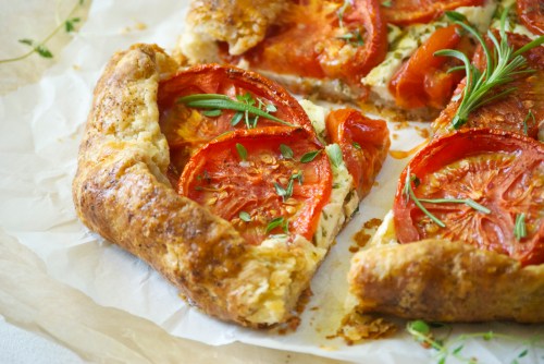 Tomato Galette with Herbs and Fresh Mozzarella | Relishing It