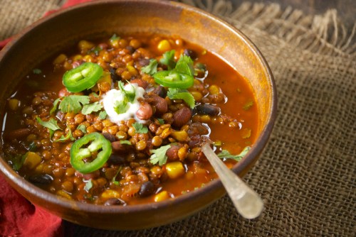 Vegetarian Lentil Taco Soup | Relishing It