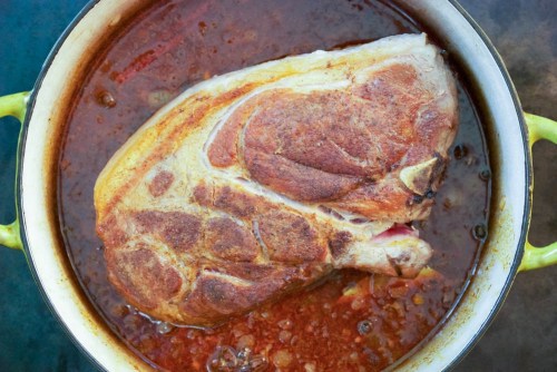 Beer-Braised Pork Shoulder with Polenta | Relishing It