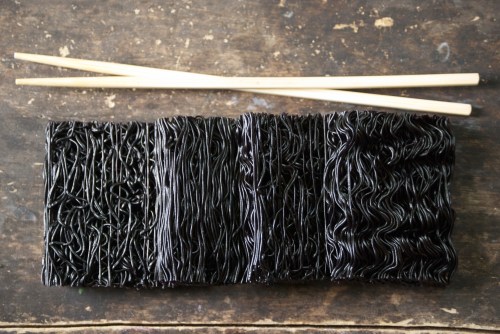 Black Rice Ramen with Sesame Garlic Ginger Scallion Sauce | Relishing It