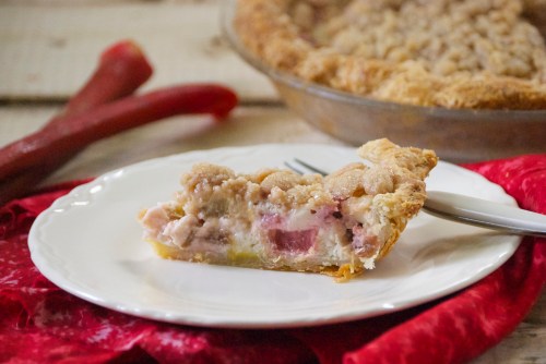 Rhubarb Cardamom Custard Pie | Relishing It