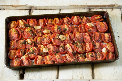 Roasted Tomatoes with Garlic and Herbs | Relishing It