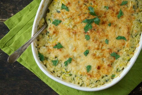 Zucchini Cauliflower Summer Gratin | Relishing It
