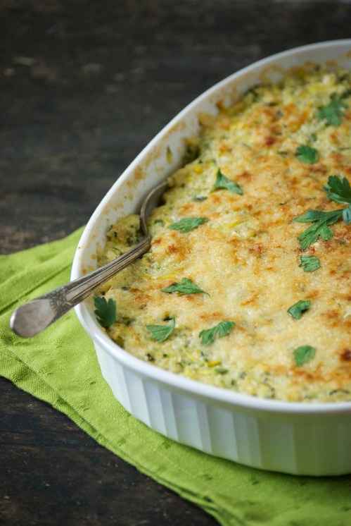Zucchini Cauliflower Summer Gratin | Relishing It