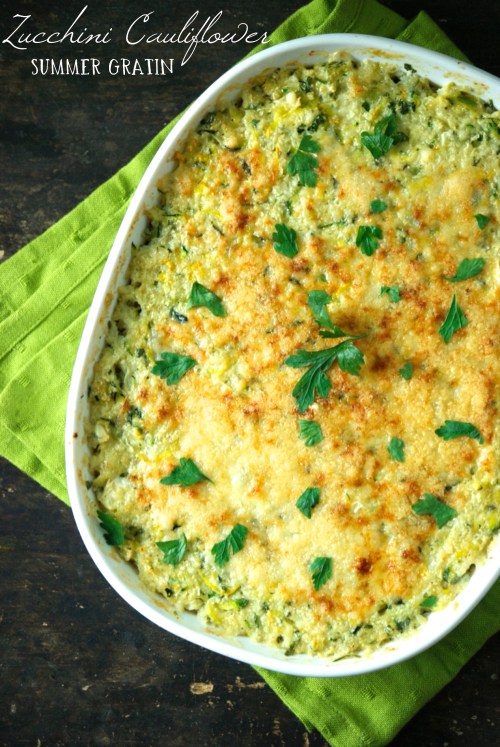 Zucchini Cauliflower Summer Gratin | Relishing It