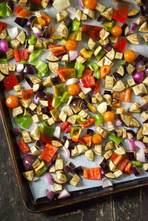 Roasted Vegetable Panzanella with Eggplant | Relishing It