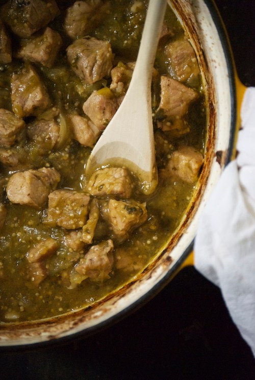 Roasted Tomatillo and Pork Stew | Relishing It