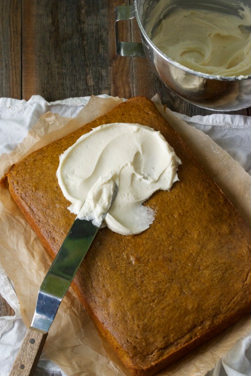 Perfect Pumpkin Bars with Maple Cream Cheese Frosting | Relishing It