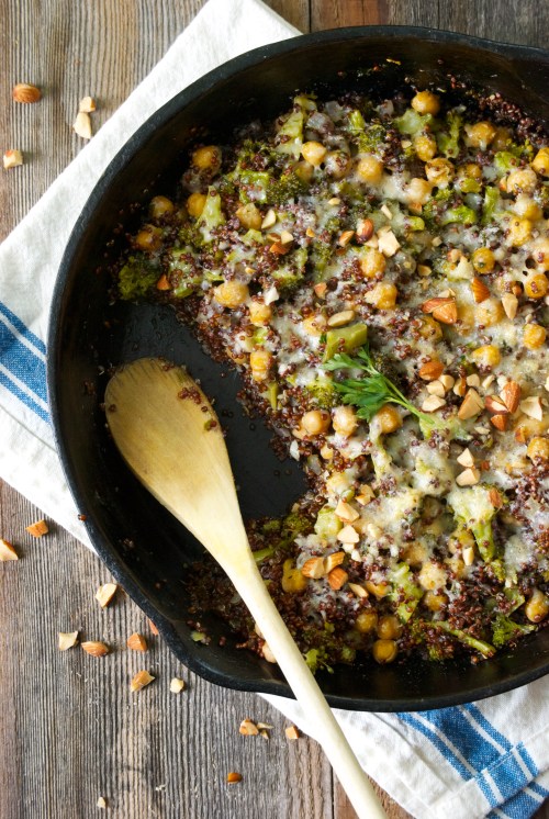 Quinoa Bake with Broccoli and Chickpeas| Relishing It