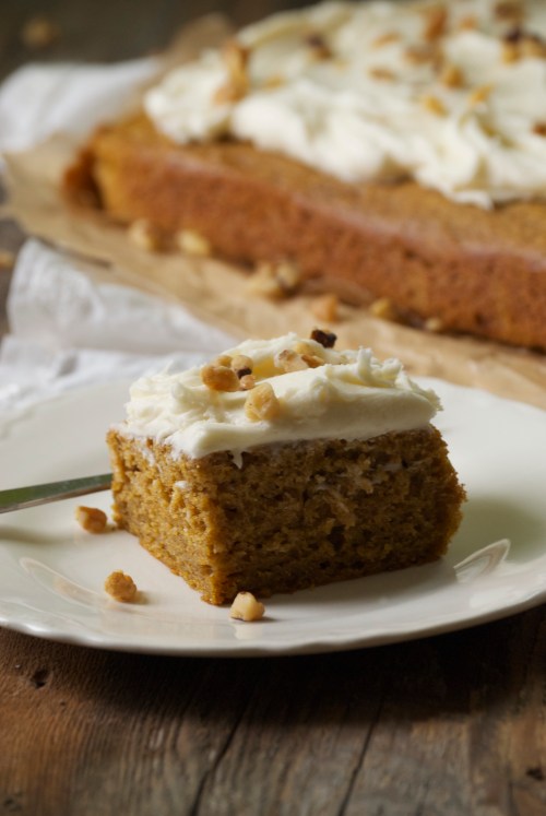 Perfect Pumpkin Bars with Maple Cream Cheese Frosting | Relishing It