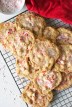 Crispy and Chewy White Chocolate, Peppermint Candy, and Marshmallow Cookies | Relishing It