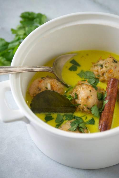 Thai Turkey Meatballs with Coconut Curry Sauce | Relishing It
