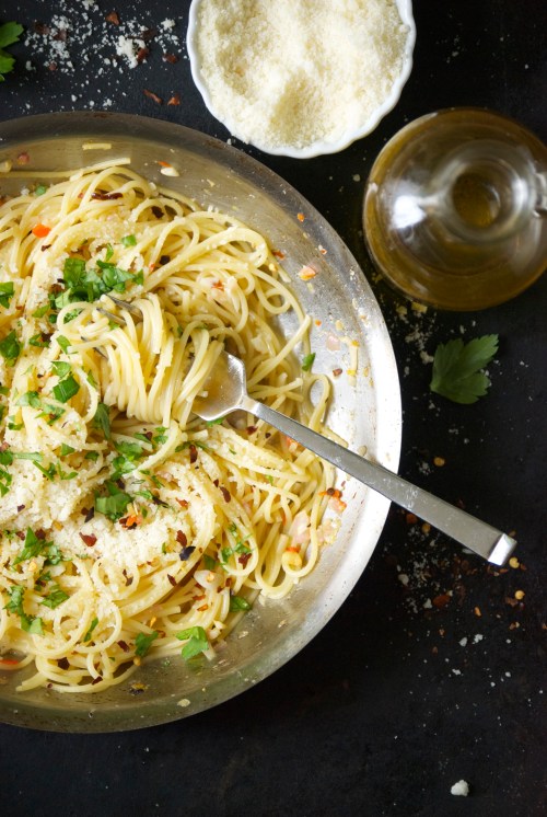 Simple Pasta with Garlic, Chiles, and Lemon | Relishing It
