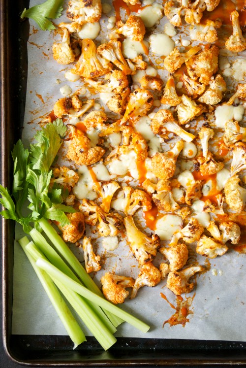 Buffalo Cauliflower with Blue Cheese | Relishing It