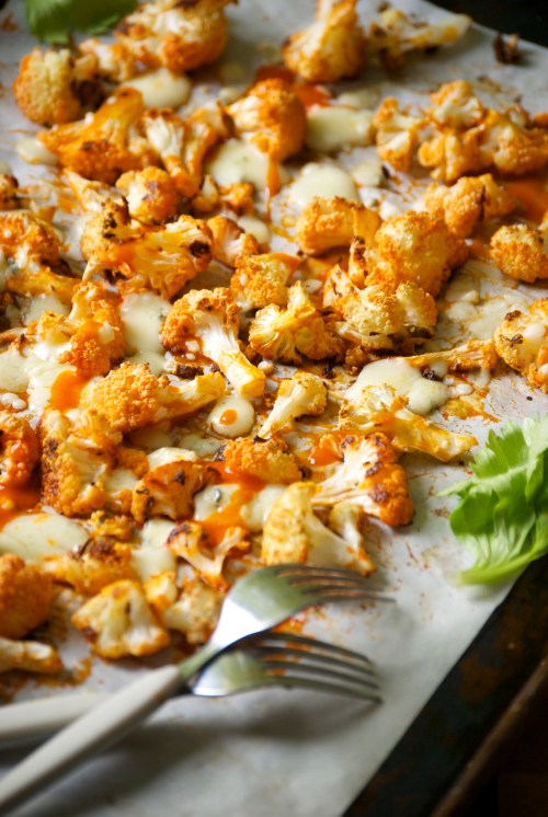 Buffalo Cauliflower with Blue Cheese | Relishing It